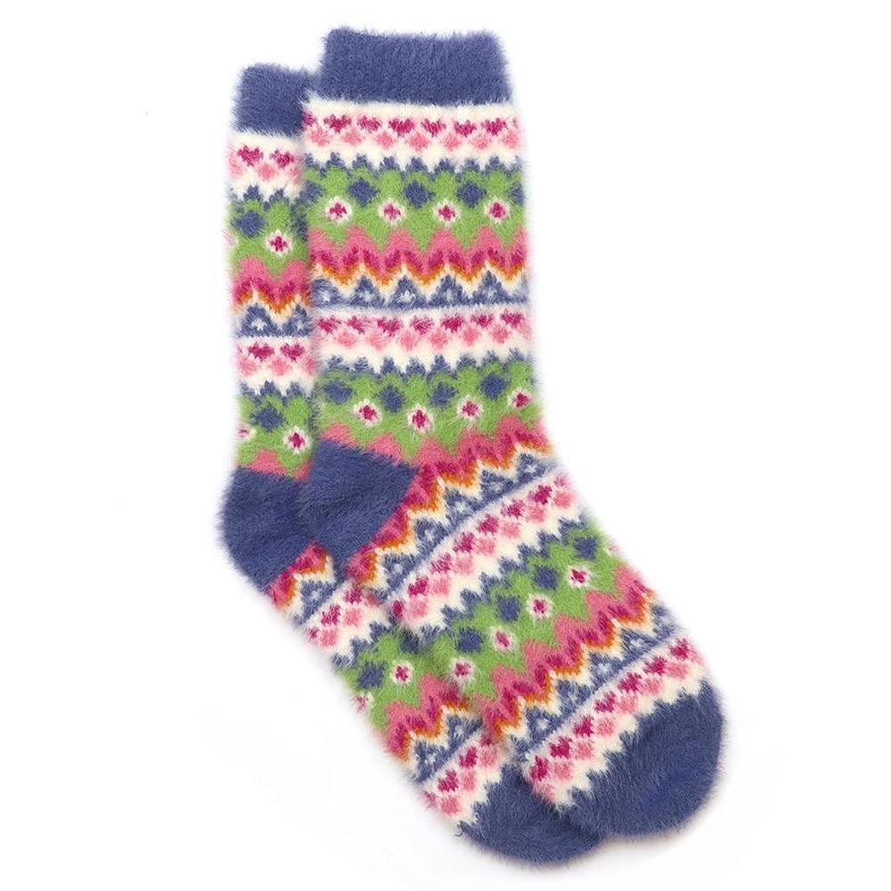 Peace of Mind Zigzag Socks Imogen Fluffy Scandi